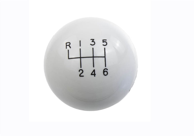Ford Racing 15-19 Mustang GT350 White 6-Speed Shift Knob Ford Racing Shift Knobs  AXOPROS