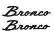 Ford Racing 21-24 Bronco Classic Script Fender Badge Kit - Gloss Black Ford Racing Other Body Components  AXOPROS