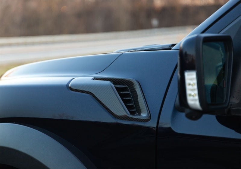 Ford Racing 21-24 F-150 Raptor Carbon Fiber Fender Vent Set - Gloss Ford Racing Spoilers  AXOPROS