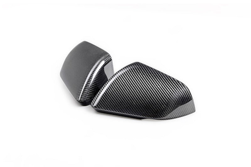 Ford Racing 24-25 Mustang (w/Integrated Turn Signals) Carbon Fiber Mirror Skull Caps - Gloss Ford Racing Spoilers  AXOPROS