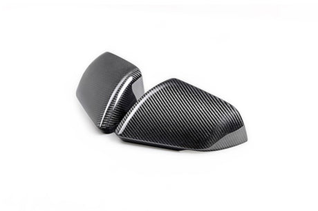 Ford Racing 24-25 Mustang (w/Integrated Turn Signals) Carbon Fiber Mirror Skull Caps - Gloss Ford Racing Spoilers  AXOPROS