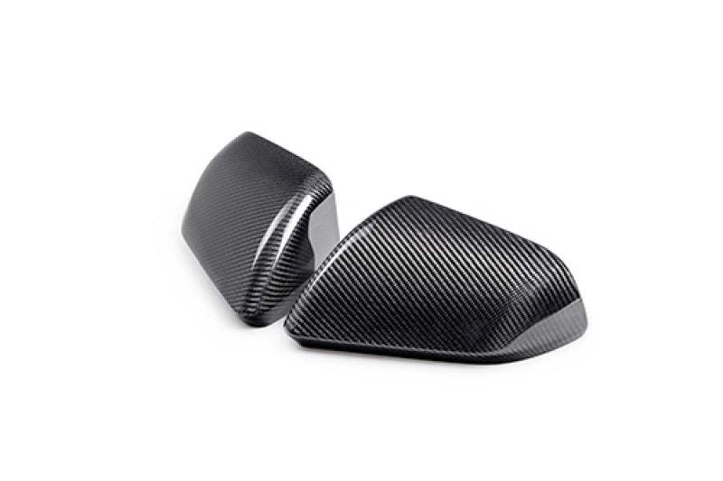 Ford Racing 24-25 Mustang (w/o Turn Signals) Carbon Fiber Mirror Skull Caps - Gloss Ford Racing Spoilers  AXOPROS