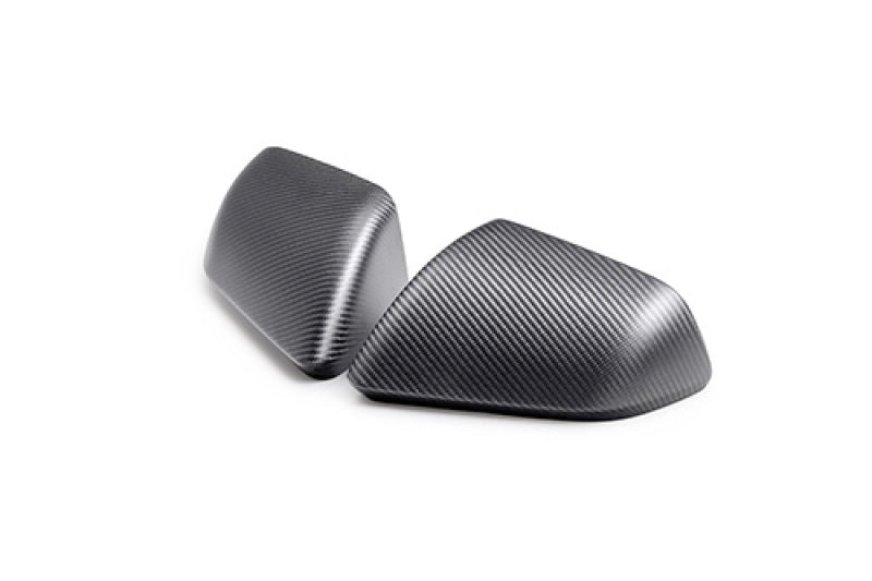 Ford Racing 24-25 Mustang (w/o Turn Signals) Carbon Fiber Mirror Skull Caps - Matte Ford Racing Spoilers  AXOPROS