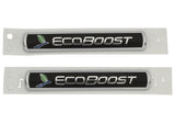Ford Racing Black/Silver EcoBoost Emblem 3-1/2in x 9/16in - Set of 2 Ford Racing Other Body Components  AXOPROS