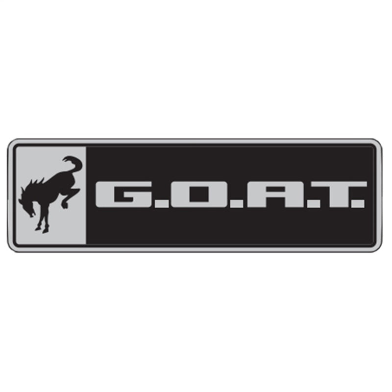 Ford Racing Bronco/Bronco Sport G.O.A.T. Badge - Black/Chrome Ford Racing Other Body Components  AXOPROS