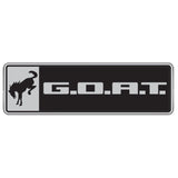 Ford Racing Bronco/Bronco Sport G.O.A.T. Badge - Black/Chrome Ford Racing Other Body Components  AXOPROS