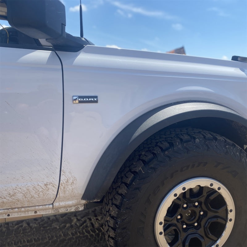 Ford Racing Bronco/Bronco Sport G.O.A.T. Badge - Black/Chrome Ford Racing Other Body Components  AXOPROS