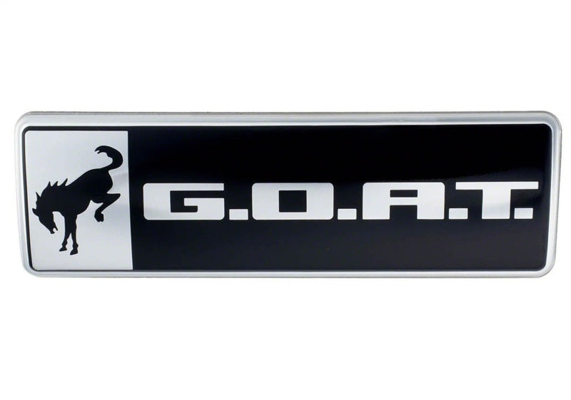 Ford Racing Bronco/Bronco Sport G.O.A.T. Badge - Black/Chrome Ford Racing Other Body Components  AXOPROS