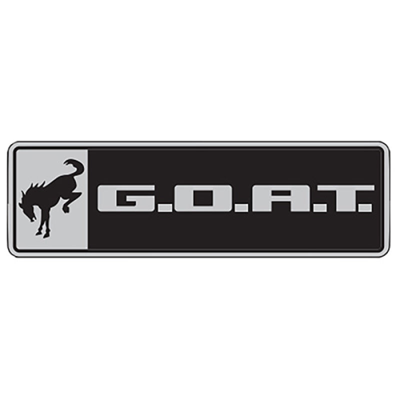 Ford Racing Bronco/Bronco Sport G.O.A.T. Badge - Black/Chrome Ford Racing Other Body Components  AXOPROS