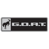 Ford Racing Bronco/Bronco Sport G.O.A.T. Badge - Black/Chrome Ford Racing Other Body Components  AXOPROS