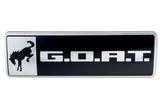 Ford Racing Bronco/Bronco Sport G.O.A.T. Badge - Black/Chrome Ford Racing Other Body Components  AXOPROS