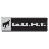 Ford Racing Bronco/Bronco Sport G.O.A.T. Badge - Black/Chrome Ford Racing Other Body Components  AXOPROS
