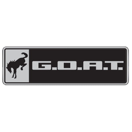 Ford Racing Bronco/Bronco Sport G.O.A.T. Badge - Black/Chrome Ford Racing Other Body Components  AXOPROS