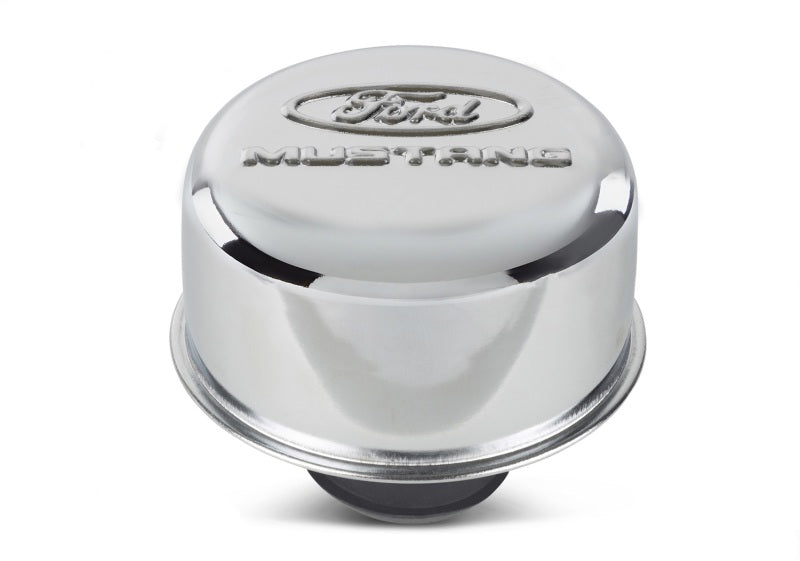 Ford Racing Chrome Breather Cap w/ Ford Mustang Logo Ford Racing Engine Breather Filters  AXOPROS