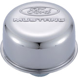 Ford Racing Chrome Breather Cap w/ Ford Mustang Logo Ford Racing Engine Breather Filters  AXOPROS