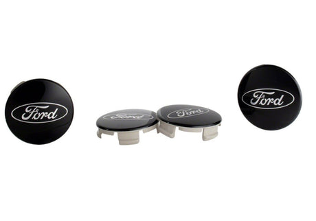 Ford Racing Ford Truck/SUV Black And Chrome Wheel Center Cap Kit Ford Racing Wheel Center Caps  AXOPROS