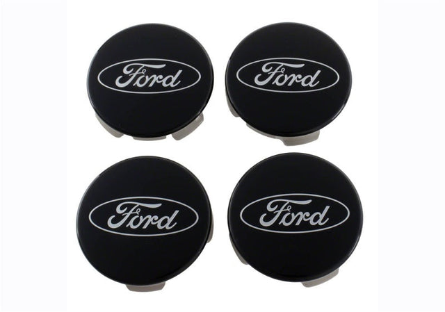 Ford Racing Ford Truck/SUV Black And Chrome Wheel Center Cap Kit Ford Racing Wheel Center Caps  AXOPROS