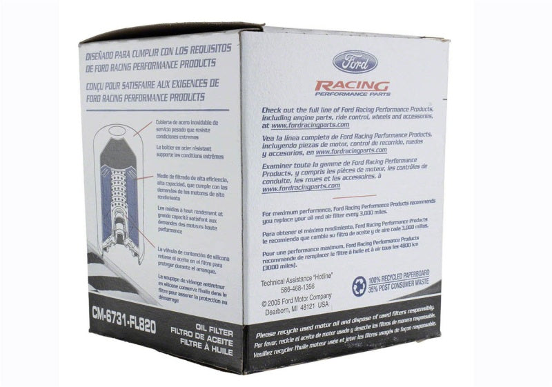 Ford Racing High Performance Oil Filter Ford Racing Oil Filters  AXOPROS