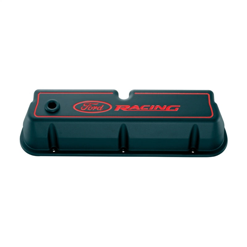Ford Racing Logo Die-Cast Black Valve Covers Ford Racing Valve Covers  AXOPROS