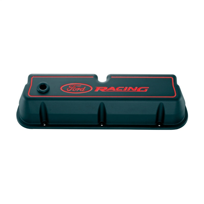 Ford Racing Logo Die-Cast Black Valve Covers Ford Racing Valve Covers  AXOPROS