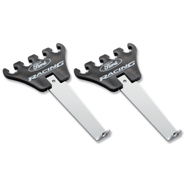 Ford Racing Logo Wire Loom Chrome Base/Black Ford Racing Wire Loom  AXOPROS