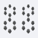 Ford Racing M14 x 1.5 Black Lug Nut - Set of 24 Ford Racing Lug Nuts  AXOPROS