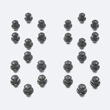 Ford Racing M14 x 1.5 Black Lug Nut - Set of 24 Ford Racing Lug Nuts  AXOPROS