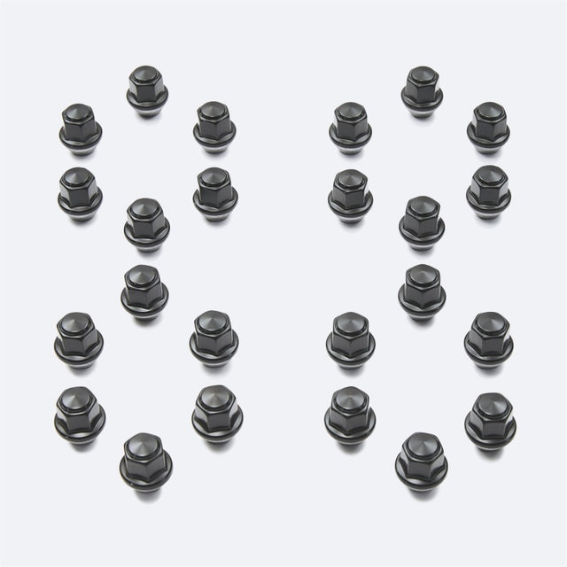 Ford Racing M14 x 1.5 Black Lug Nut - Set of 24 Ford Racing Lug Nuts  AXOPROS