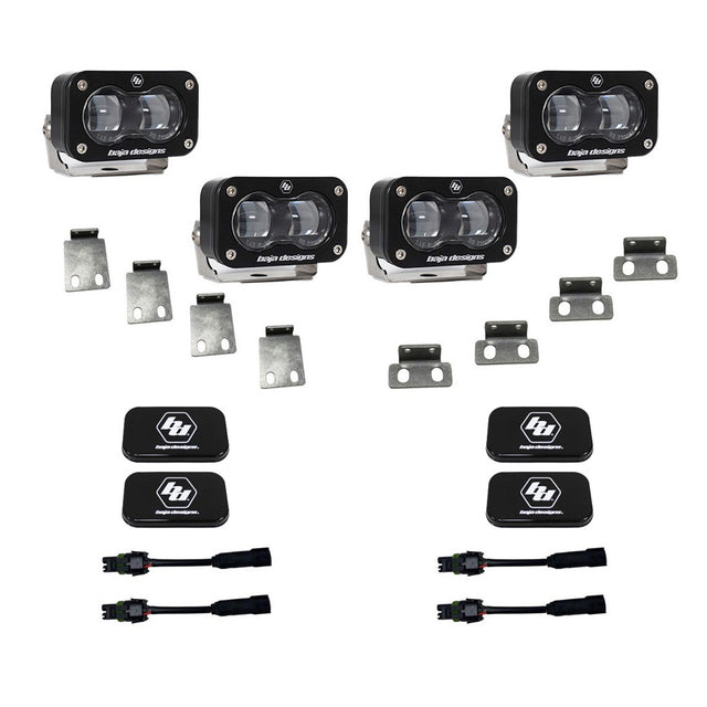 Ford Raptor S2 SAE Dual Fog Pocket Kit Baja Designs Fog Light Kit  AXOPROS