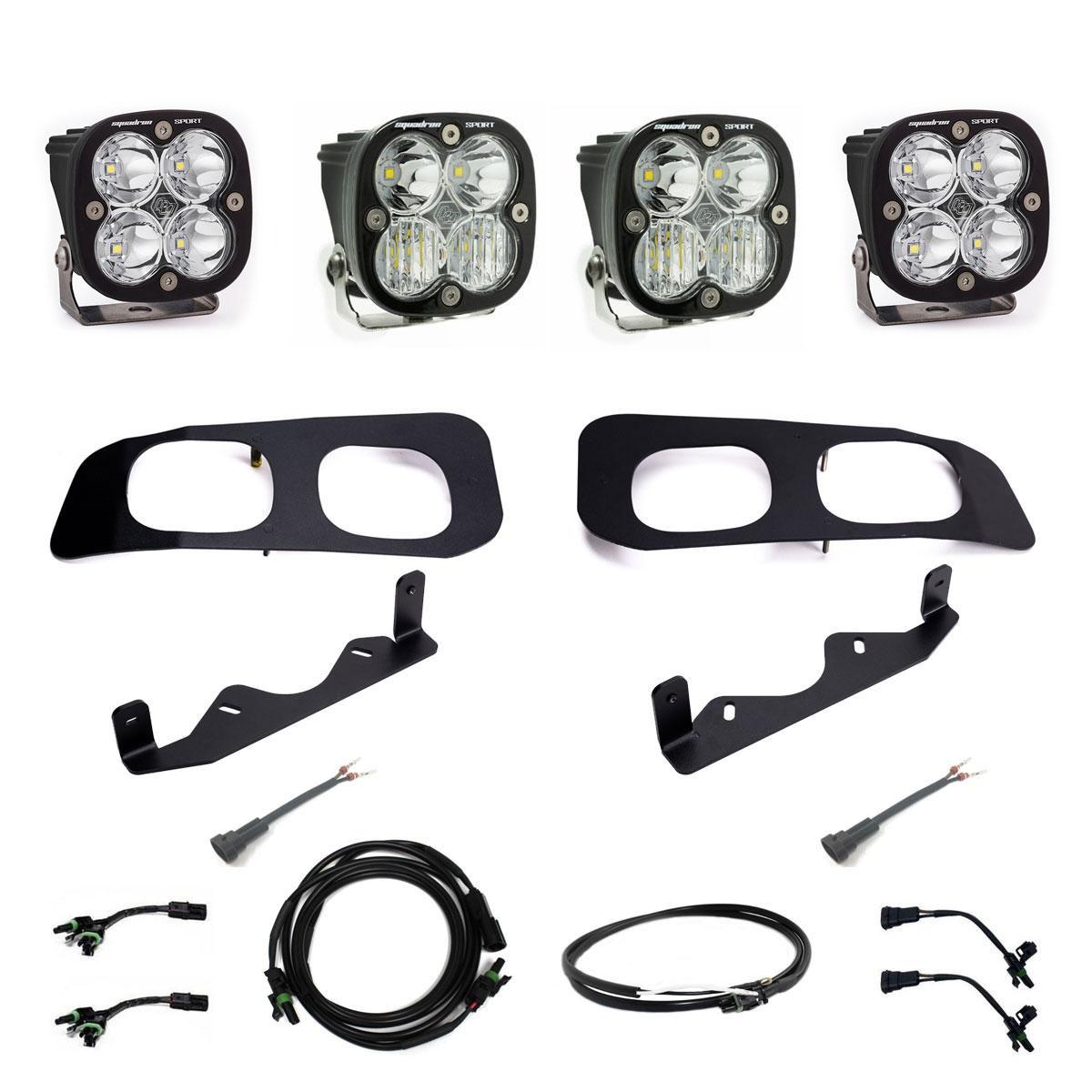 Ford Squadron Sport Dual Fog Pocket Light Kit Baja Designs Fog Light Kit  AXOPROS