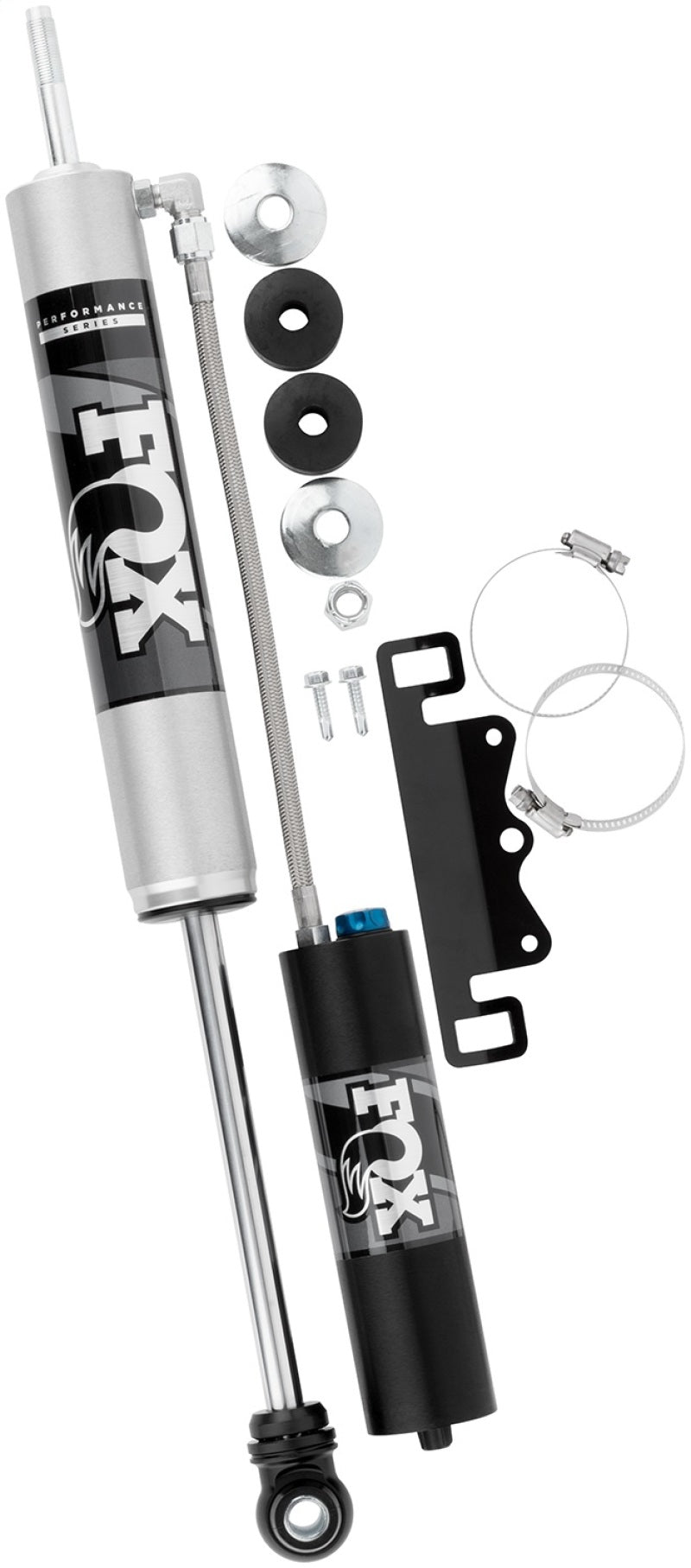 Fox 17-19 Ford F250/F350 2.0 Performance Series Remote Reservoir Adj. Front Shocks 0-1.5in Lift FOX Coilovers  AXOPROS