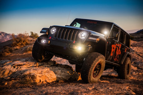 Fox 18+ Jeep JL 2.0 Performance Series 11.7in Smooth Body Reservoir Front Shock 3.5-4in Lift (Pair) FOX Shocks and Struts  AXOPROS