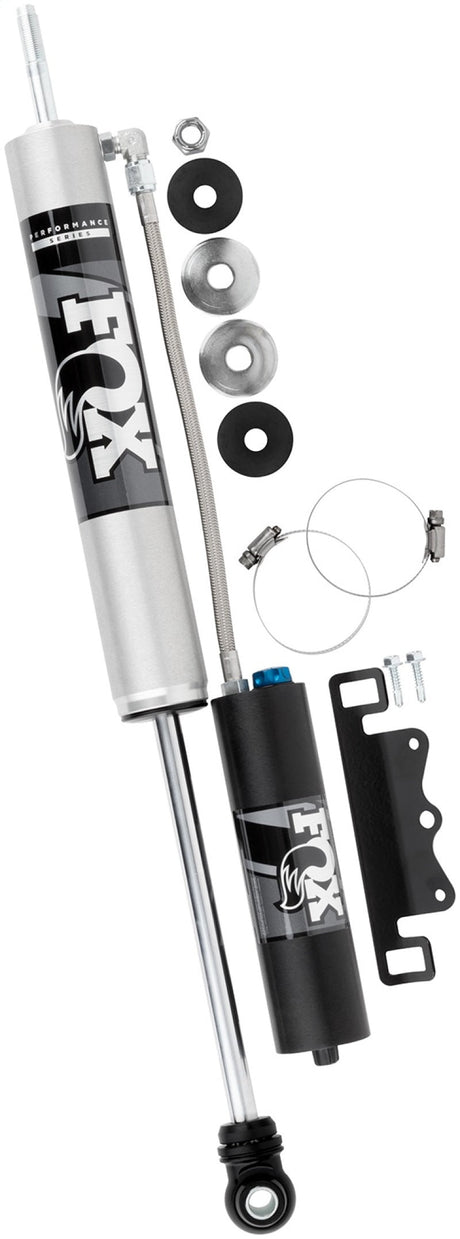 Fox 2005+ Ford Super Duty 2.0 Perf Series 9.6in Smooth Body Remote Res. Front Shock - CD Adj FOX Shocks and Struts  AXOPROS