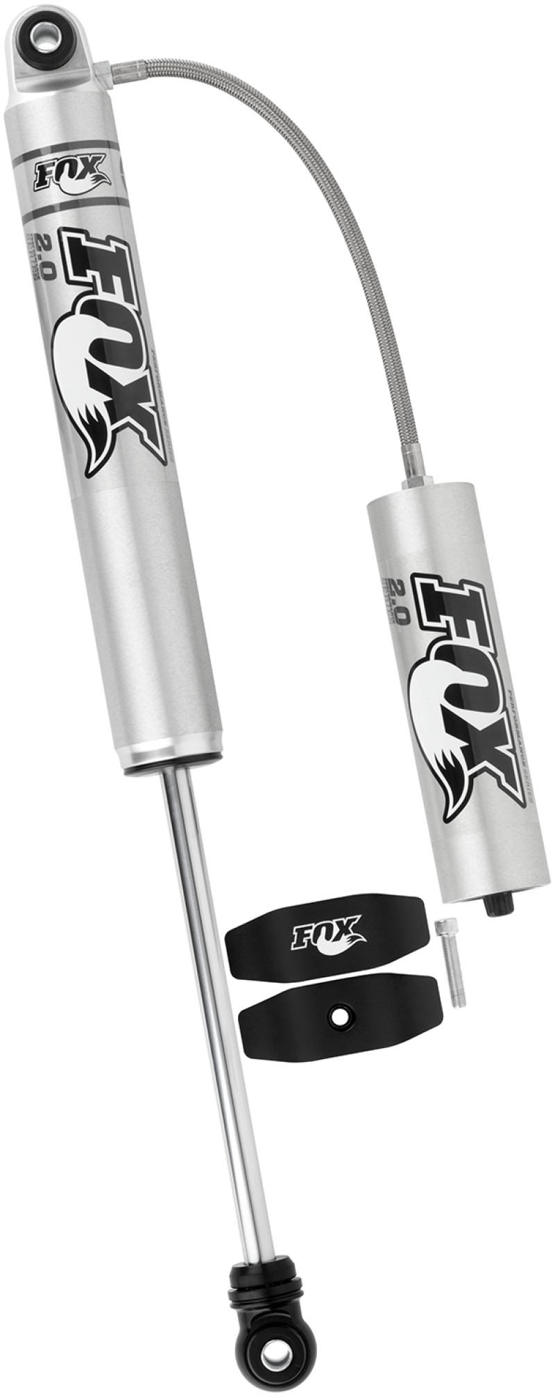 Fox 2.0 Performance Series 10.1in. Smooth Body R/R Shock Aluminum / Std Travel / Eyelet Ends - Black FOX Shocks and Struts  AXOPROS