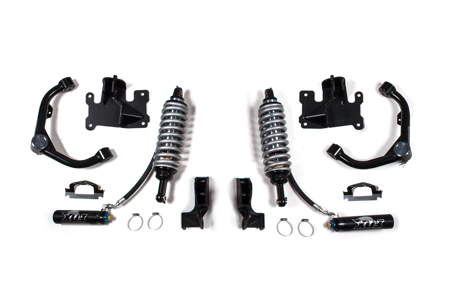 FOX 2.5 Coil-Over Conversion Upgrade - 4.5 Inch Lift - Factory Series - Chevy Silverado Or GMC Sierra 2500HD/3500HD (01-10) 4WD - Diesel BDS Suspension Suspension Shock Absorber Conversion Kit  AXOPROS