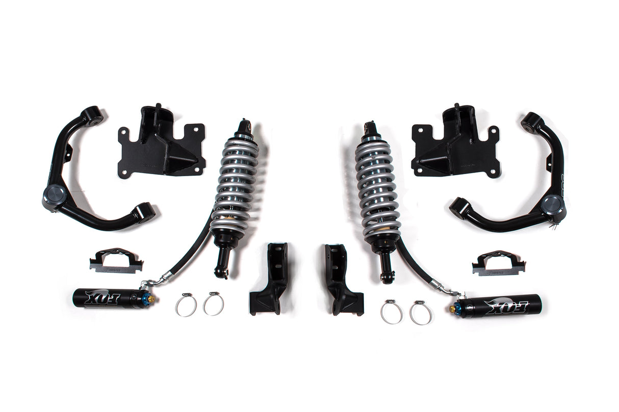 FOX 2.5 Coil-Over Conversion Upgrade - 4.5 Inch Lift - Factory Series - Chevy Silverado Or GMC Sierra 2500HD/3500HD (01-10) 4WD - Diesel BDS Suspension Suspension Shock Absorber Conversion Kit  AXOPROS