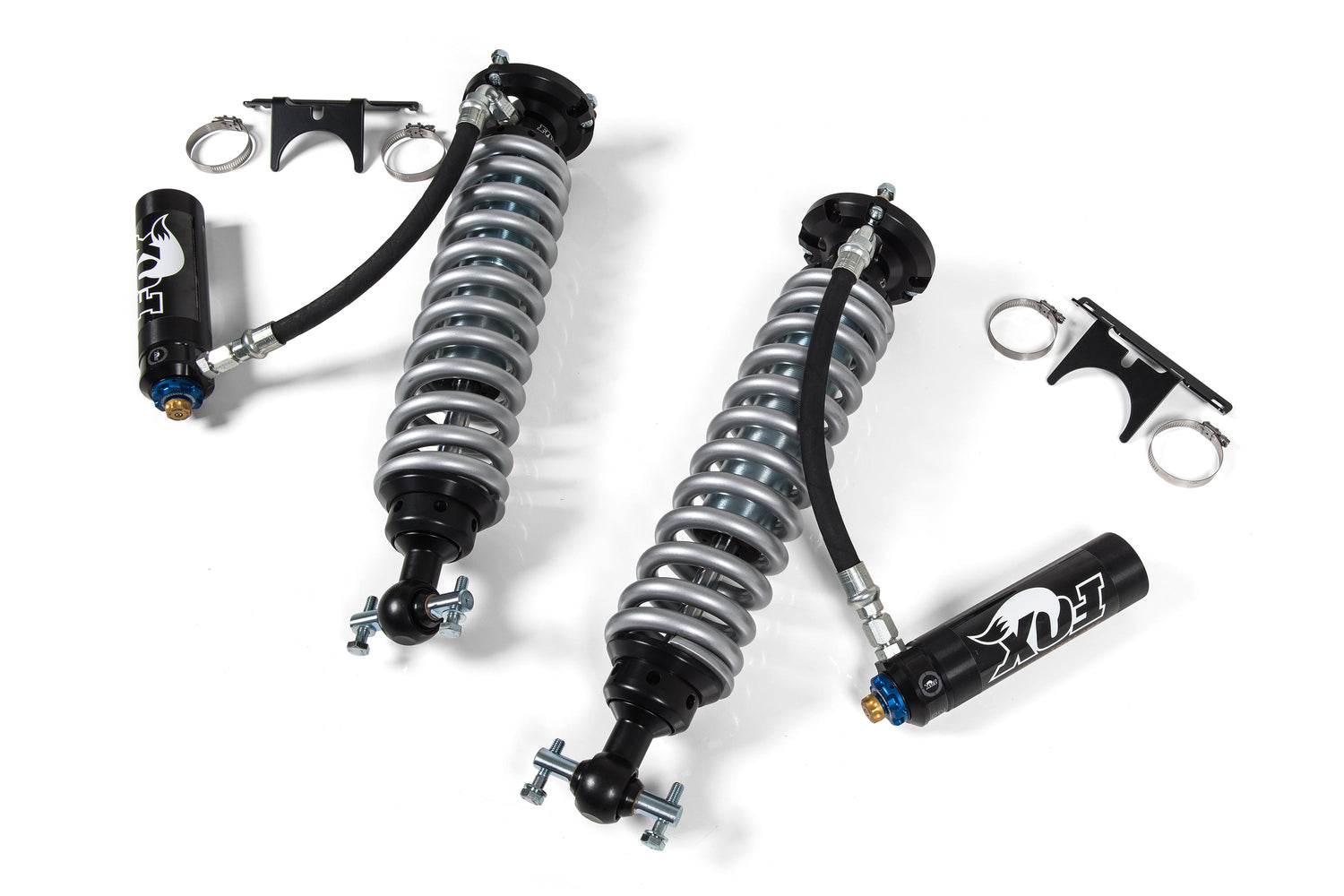 FOX 2.5 Coil-Over Shocks W/ DSC Reservoir Adjuster - 4 Inch Lift - Factory Series - Chevy Silverado And GMC Sierra 1500 (07-18) BDS Suspension Suspension Shock Absorber Kit  AXOPROS