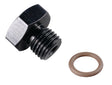 Fragola -10AN Port Plug 7/8-14 - Black Fragola Fittings  AXOPROS