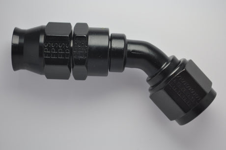 Fragola -10AN Real Street x 45 Degree Hose End Black For PTFE Hose Fragola Fittings  AXOPROS