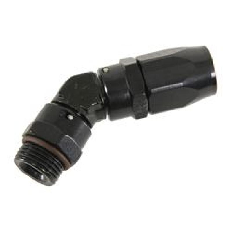 Fragola -10AN x 45 Degree x 3/4-16 (8) Hose End - Black Fragola Fittings  AXOPROS