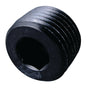 Fragola 1/2 NPT Pipe Plug- Internal Black Fragola Fittings  AXOPROS