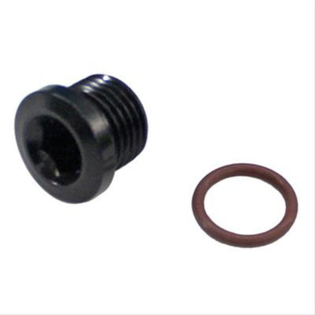 Fragola -12AN (1 1/16-12) Socket Hex Port Plug - Black Fragola Fittings  AXOPROS