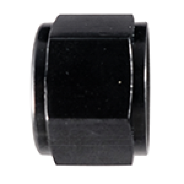 Fragola -16AN Aluminum Flare Cap - Black Fragola Fittings  AXOPROS