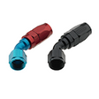 Fragola -16AN x 45 Degree Pro-Flow Hose End - Black Fragola Fittings  AXOPROS