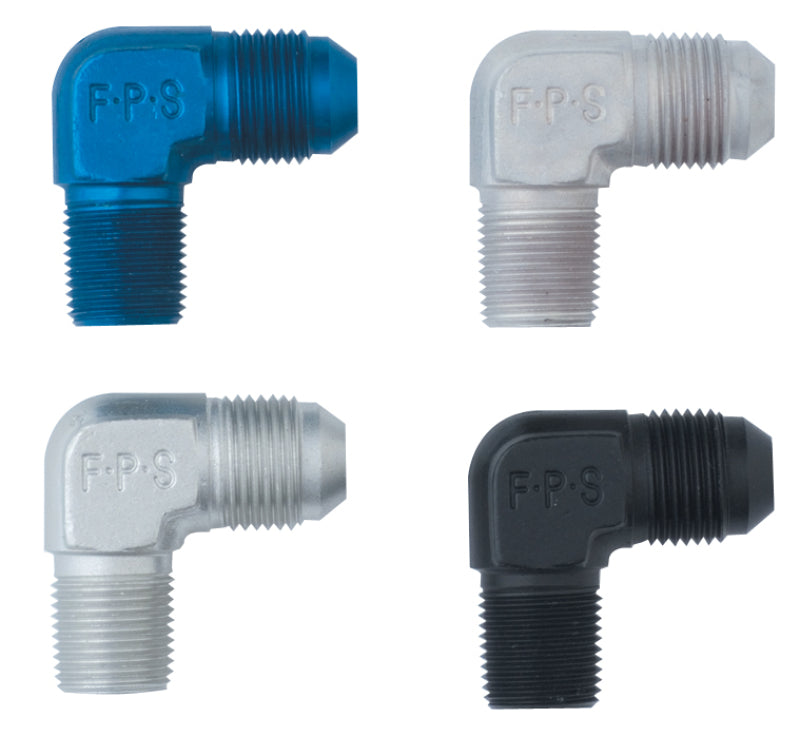 Fragola -3AN x 1/8 NPT 90 Degree Adapter - Black Fragola Fittings  AXOPROS