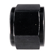 Fragola -4AN Aluminum Flare Cap - Black Fragola Fittings  AXOPROS