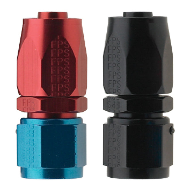 Fragola -4AN Straight Pro-Flow Hose End - Black Fragola Fittings  AXOPROS