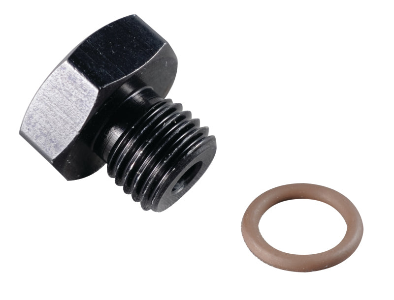 Fragola -6AN Port Plug 9/16-18 - Black Fragola Fittings  AXOPROS