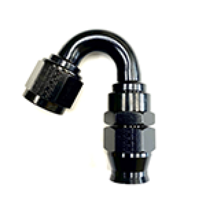 Fragola -6AN Real Street x 150 Degree Hose End Black For PTFE Hose Fragola Fittings  AXOPROS