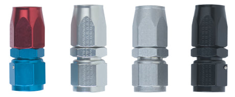 Fragola -6AN Straight Power Flow Hose End - Black Fragola Fittings  AXOPROS